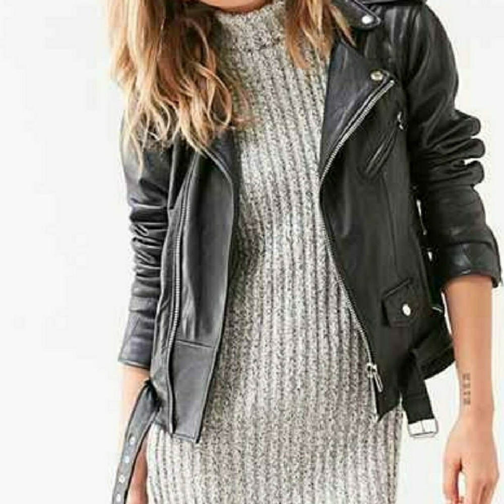 Bodycon turtleneck sweater dress